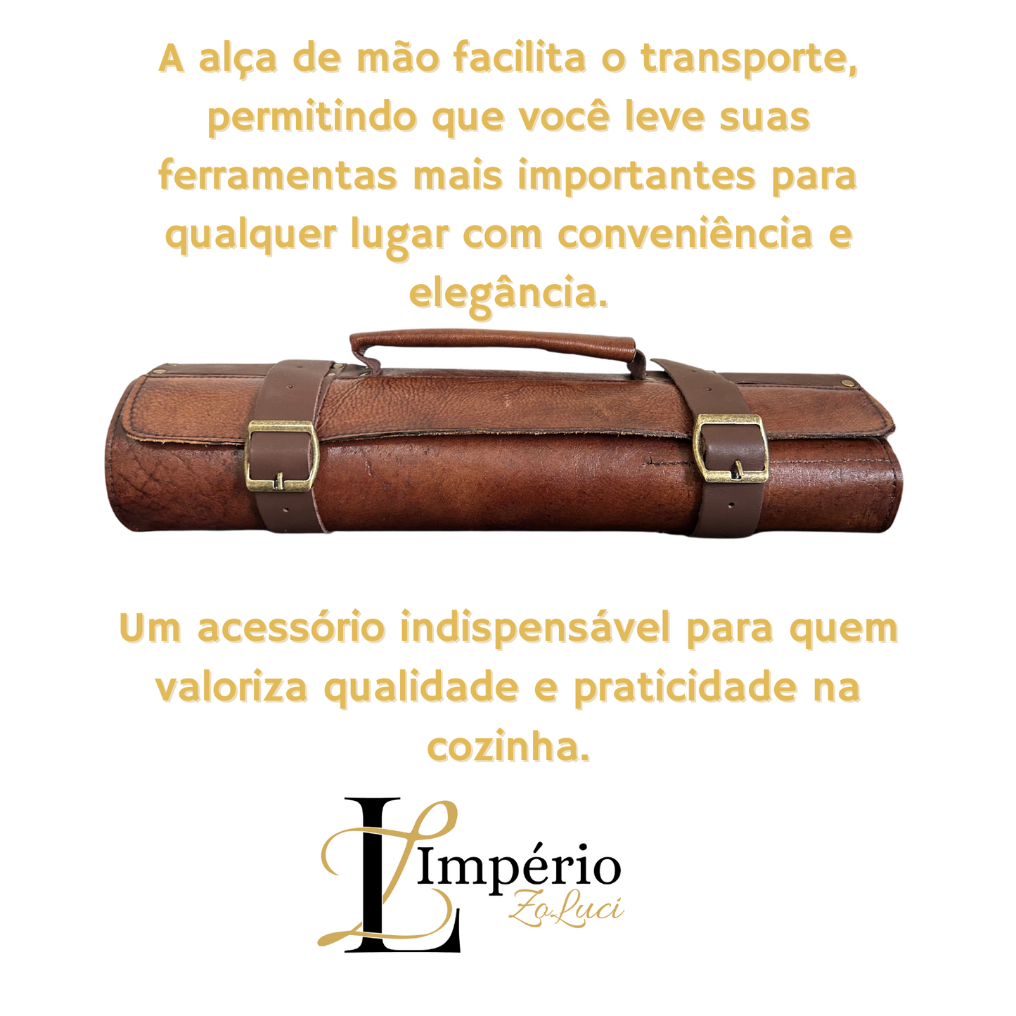 Case de facas Couro Legitimo Porta Facas Estojo de Facas