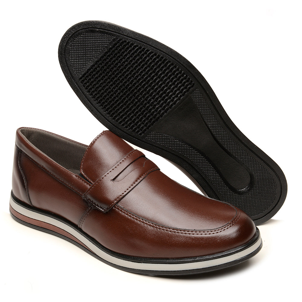 Sapato Social Masculino em Couro Sintético Conforto Elegante Casual