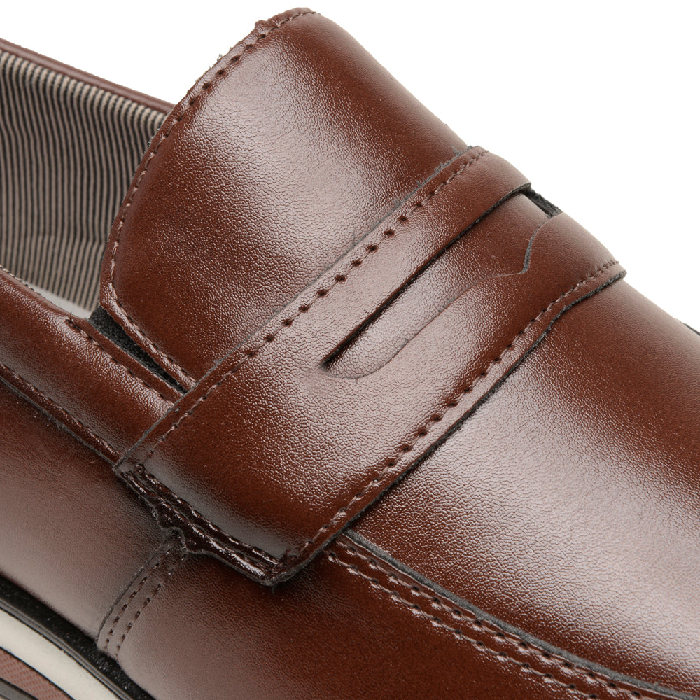 Sapato Social Masculino em Couro Sintético Conforto Elegante Casual