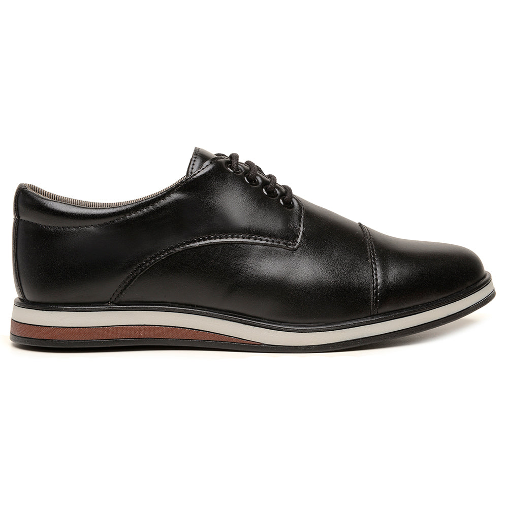 Sapato Social Masculino em Couro Sintético Conforto Elegante Casual Com amarração