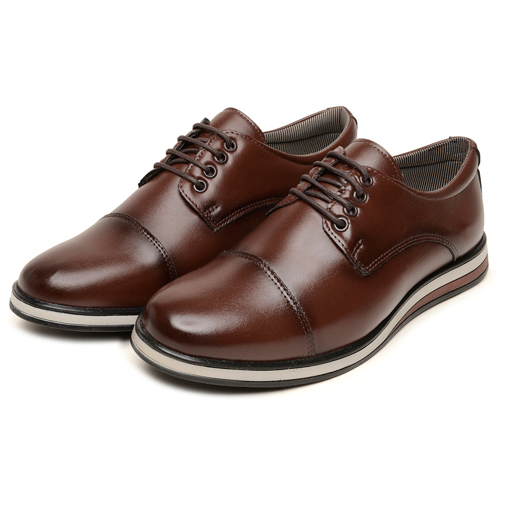 Sapato Social Masculino em Couro Sintético Conforto Elegante Casual Com amarração