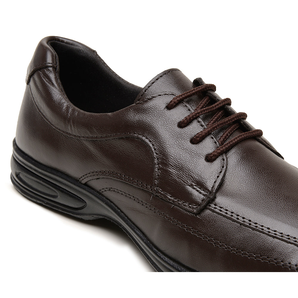 Sapato Social Masculino De Couro Preto Solado Elegância e Conforto Amortecedor Com Cadarço
