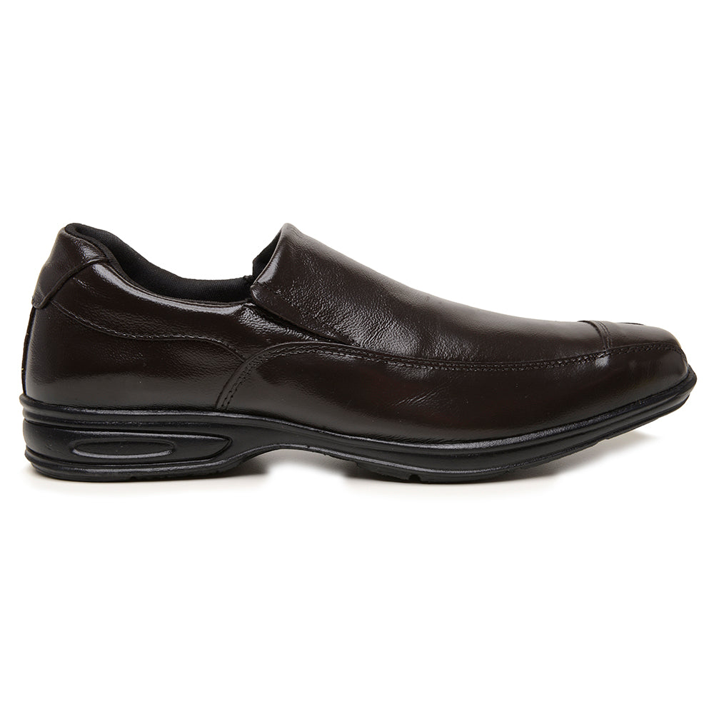 Sapato Social Masculino De Couro Preto Solado Elegância e Conforto Amortecedor