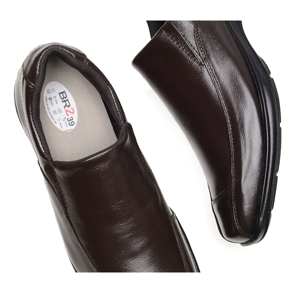 Sapato Social Masculino De Couro Preto Solado Elegância e Conforto Amortecedor