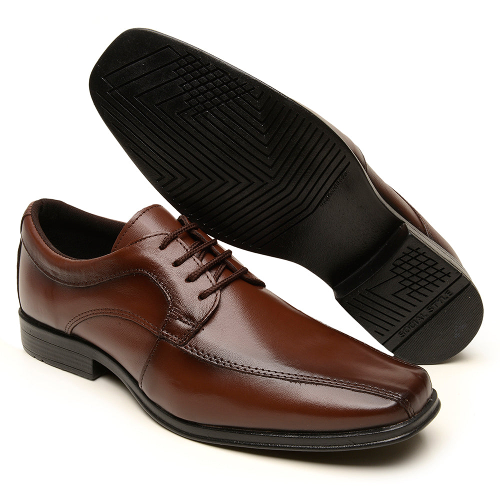 Sapato Social Masculino BR2 FOOTWEAR em Couro – Elegância e Conforto com Solado Antiderrapante