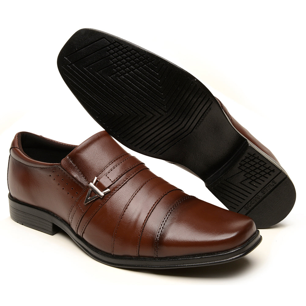 Sapato Social Masculino em Couro Conforto Elegante Casual