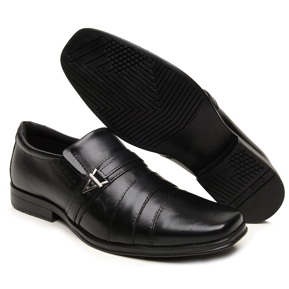 Sapato Social Masculino em Couro Conforto Elegante Casual