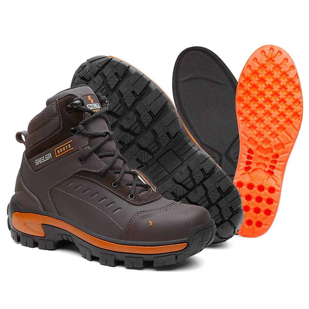 Coturno Bota Masculino Shelga Segurança 1003 Couro