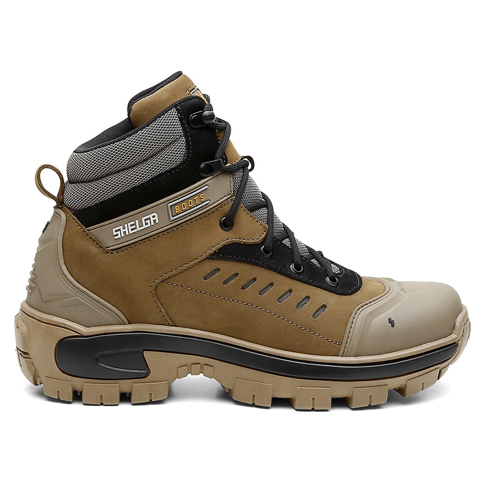 Coturno Bota Masculino Shelga Segurança 1003 Couro