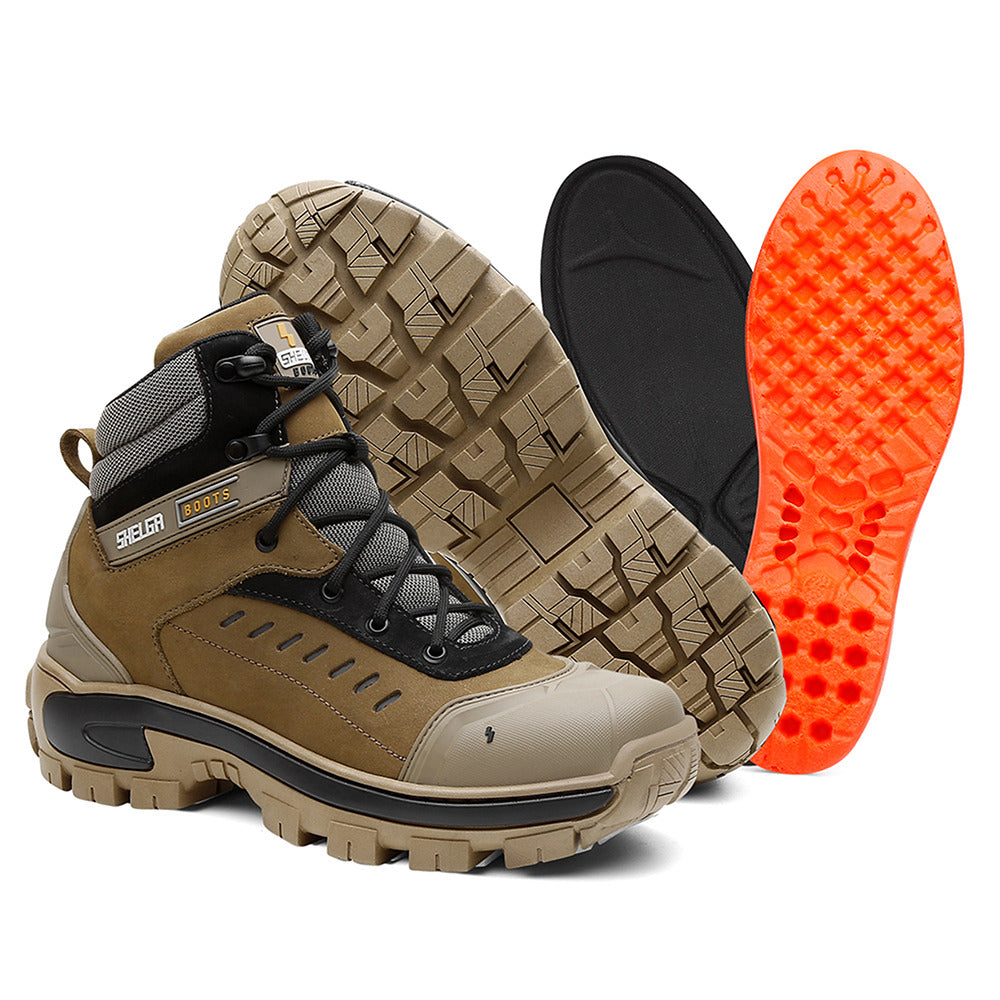 Coturno Bota Masculino Shelga Segurança 1003 Couro