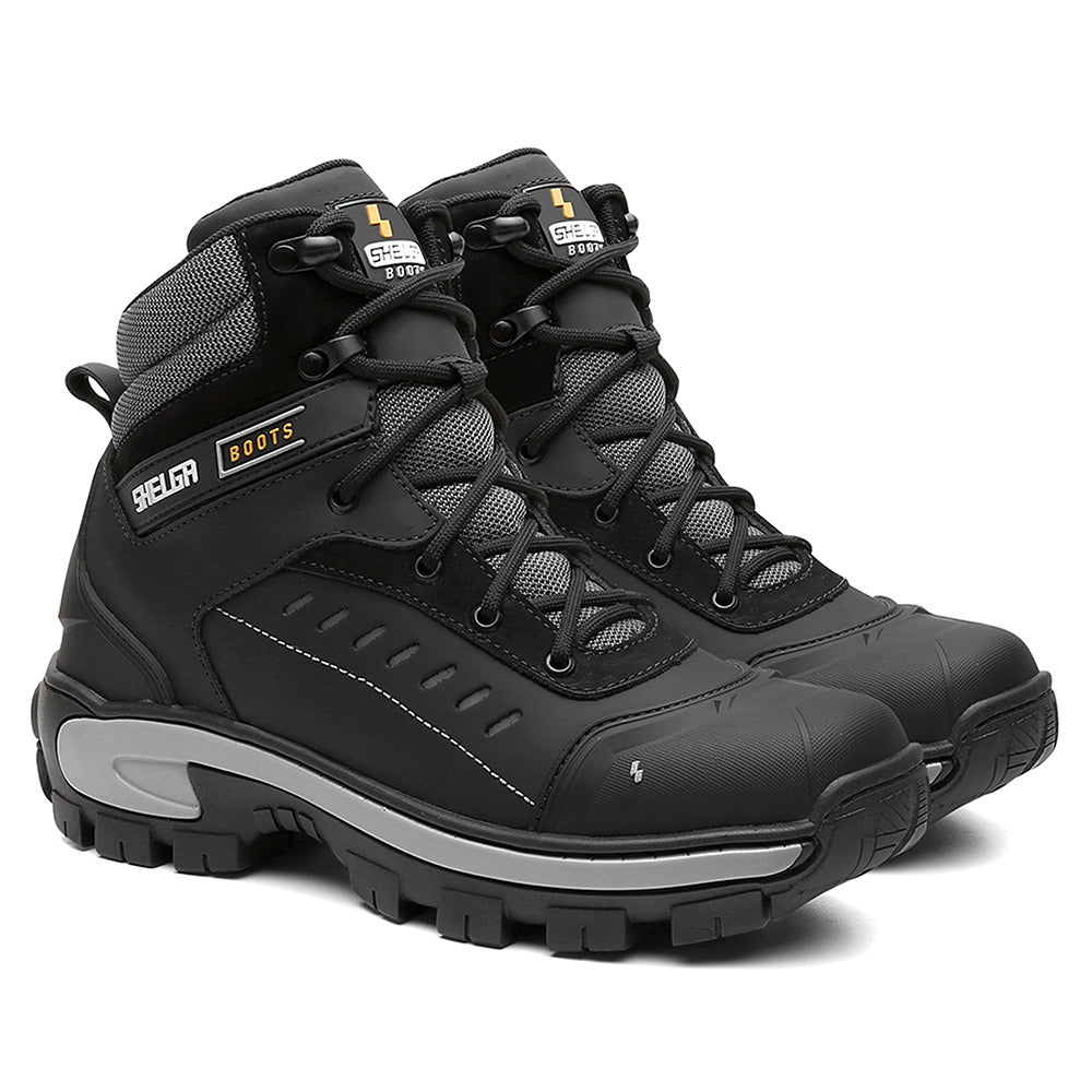 Coturno Bota Masculino Shelga Segurança 1003 Couro