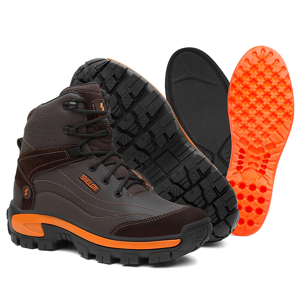 Coturno Bota Masculino Shelga Segurança 1004 Couro