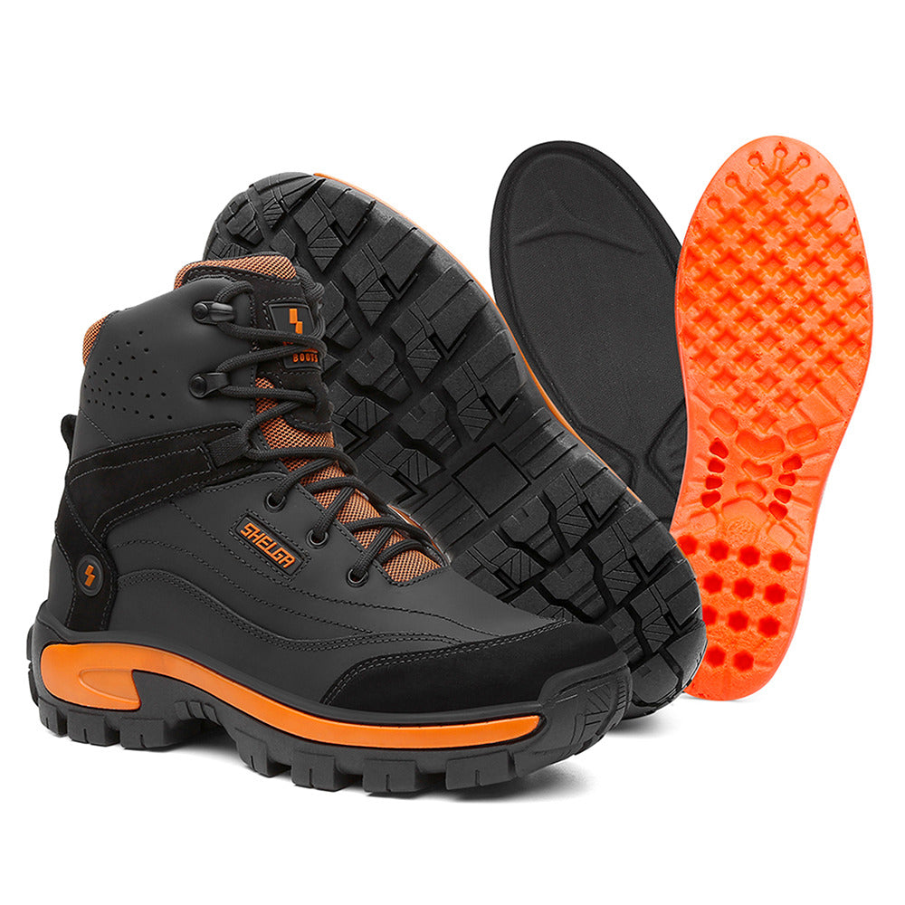 Coturno Bota Masculino Shelga Segurança 1004 Couro