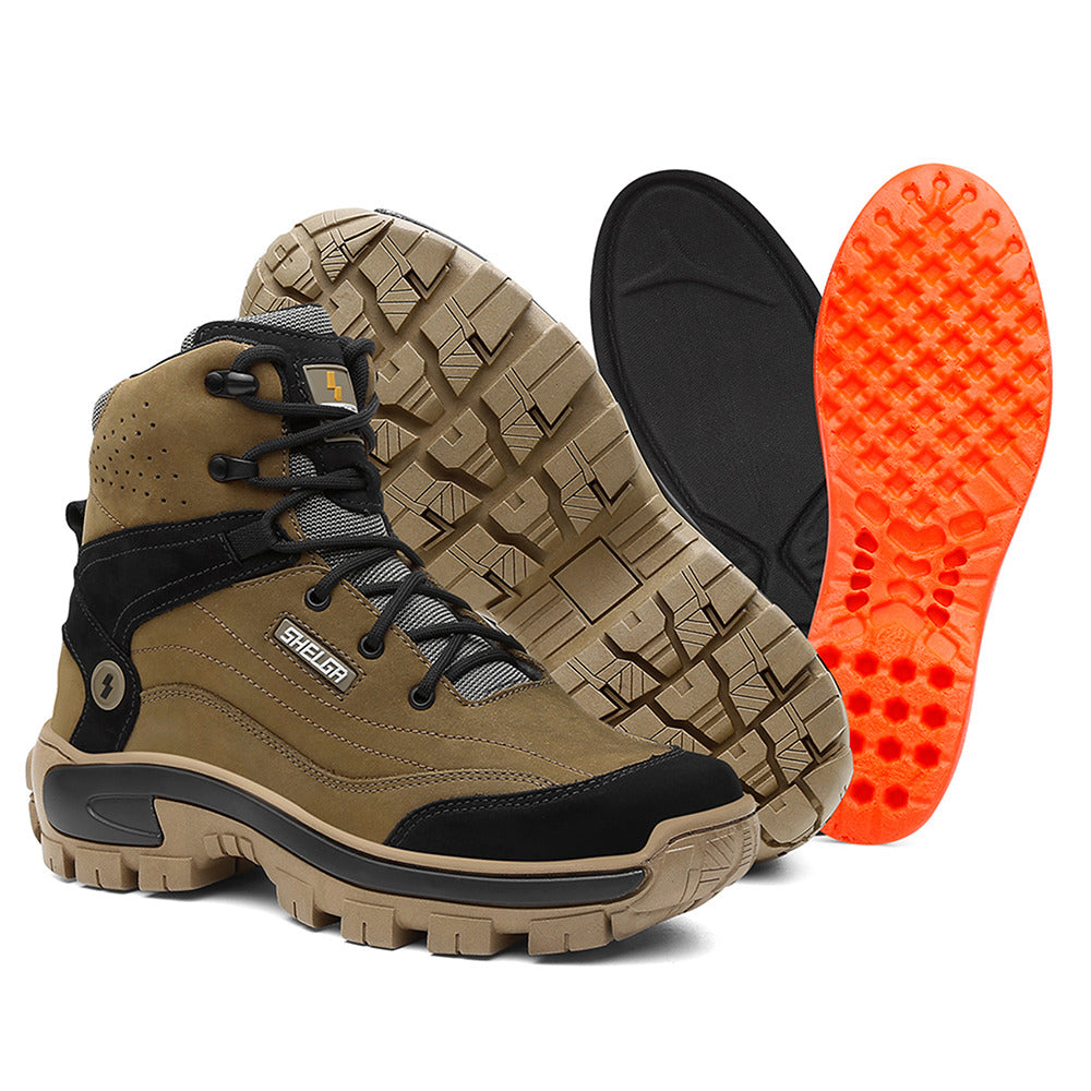 Coturno Bota Masculino Shelga Segurança 1004 Couro