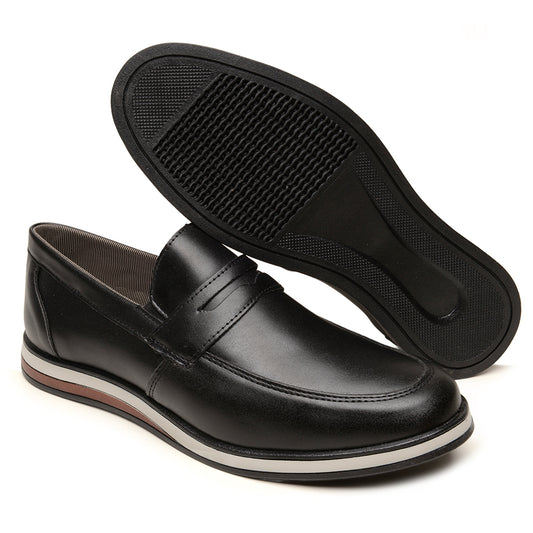 Sapato Social Masculino em Couro Sintético Conforto Elegante Casual