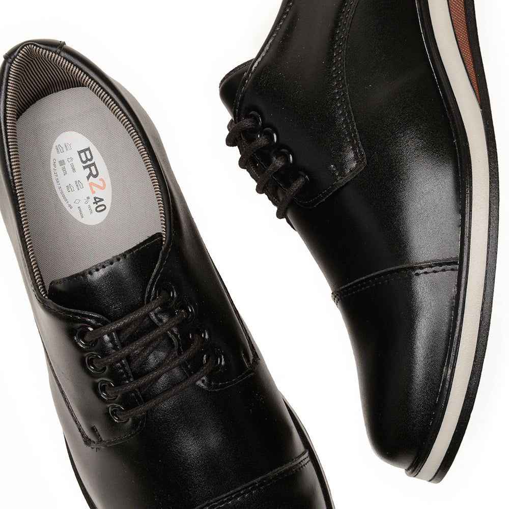 Sapato Social Masculino em Couro Sintético Conforto Elegante Casual Com amarração